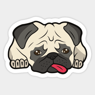 Cute and funny dog pattern Sticker